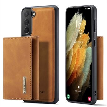 DG.MING M1-serien Löstagbar plånboksdesign Läderbelagd TPU + PC-fodral med stöd för Samsung Galaxy S21 5G