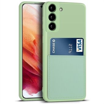 Flexibelt stötsäkert telefonfodral i flytande silikon Kortplatsdesign telefonskydd för Samsung Galaxy S21 5G