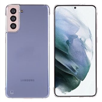 För Samsung Galaxy S21 5G hård dator Stötsäker transparent telefonfodral skal