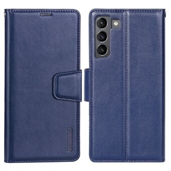 HANMAN Mill Series telefonfodral för Samsung Galaxy S21 5G PU Läder Folio Flip Cover Anti-dropp plånboksfodral