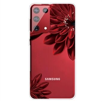 Mönsterutskrift Design TPU-telefonfodral till Samsung Galaxy S21 Ultra 5G