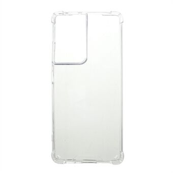 Stötsäkert genomskinlig akrylbaksida + TPU Edge Combo-fodral för Samsung Galaxy S21 Ultra