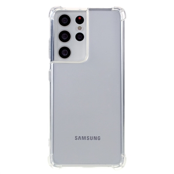 Exakt utskuren 1,5 mm tjocklek Klar Fallsäker TPU-telefonfodral Skal för Samsung Galaxy S21 Ultra 5G