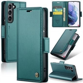 CASEME 023-serien för Samsung Galaxy S21+ 5G RFID-blockerande plånbok Stötsäkert fodral Stand Telefonskydd