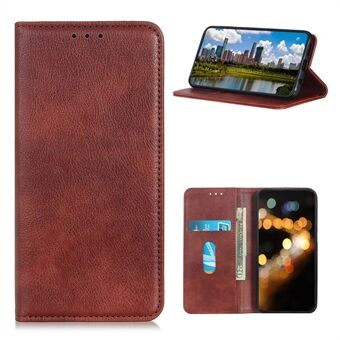 Litchi Texture Magnetic Suction Split Leather Plånboksfodral till Samsung Galaxy A32 5G