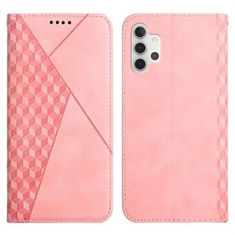 Anti-fall geometriskt mönster magnetiskt läder Telefonfodral Stand Plånboksfodral för Samsung Galaxy A32 5G