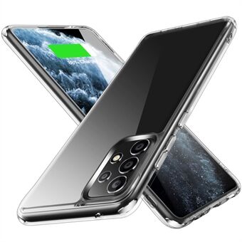 Transparent TPU + PC-telefonskal för Samsung Galaxy A52 4G/5G/A52s 5G med oberoende galvaniseringsknappar på sidan