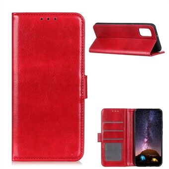 Crazy Horse plånbok Stand Leather Phone Skyddsfodral till Samsung Galaxy A02s (EU Version)