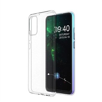 Kristallklart TPU mobiltelefonfodral tillbehör 1.0mm för Samsung Galaxy A02s (EU-version)
