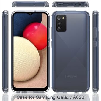 Ultra Clear Shockproof Anti- Scratch Acrylic + TPU Back Hybrid Cell Shell for Samsung Galaxy A02s (EU Version)