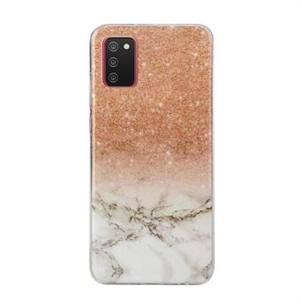Drop-Proof IMD Flexibel TPU-bakskal med marmorutskrift för Samsung Galaxy A02s (EU-version)