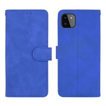 Skin-touch Feeling Wallet Stand Läder Flip Case Telefonskal för Samsung Galaxy A22 5G (EU-version)