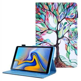 Mönsterutskrift Läder Tablettfodral Stand med korthållare för Samsung Galaxy Tab A7 Lite 8.7 (2021) T220/T225
