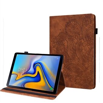 Tablettfodral i läder med tryckt Peacock-blommönster med korthållare för Samsung Galaxy Tab A7 Lite 8,7-tums T220/T225
