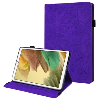 Tablettfodral i läder med tryckt blommönster och Stand för Samsung Galaxy Tab A7 Lite 8,7 tum