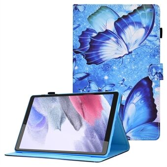 För Samsung Galaxy Tab A7 Lite 8,7-tums SM-T220 (Wi-Fi)/SM-T225 läderfodral för surfplatta Mönstertryck Korthållare Skal Stand skal