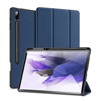DUX DUCIS DOMO Series Tri-fold Stand Leather Smart Case med pennhållare och Stand för Samsung Galaxy Tab S7 Plus/S7 FE