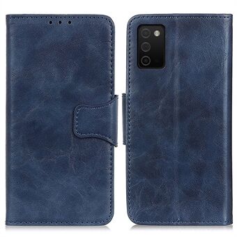 Crazy Horse Texture Stand Design Split Leather Protector Cover för Samsung Galaxy A03s (166,5 x 75,98 x 9,14 mm)