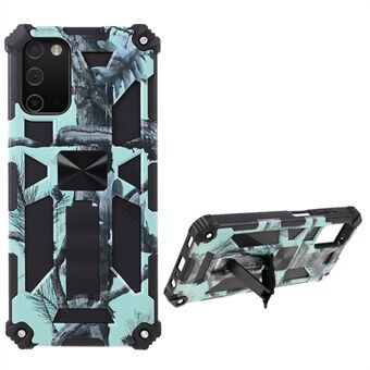 Kamouflagedesign välskyddad löstagbar 2 i 1 droppsäker telefonskal för Samsung Galaxy A03s (166,5 x 75,98 x 9,14 mm)