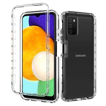 Löstagbart 2-i-1 Design Gradient Color Case Anti- Scratch Side Anti-slip Clear TPU + PC-telefonskal för Samsung Galaxy A03s (166,5 x 75,98 x 9,14 mm)