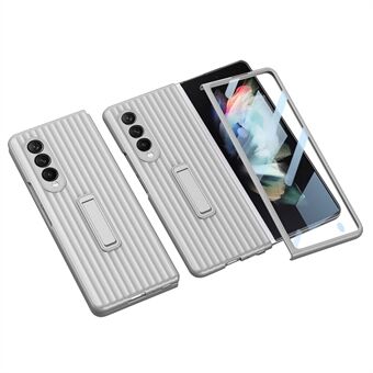 GKK Bagagefodral Design Skärmskydd i härdat glas Heltäckande Hårt PC-vikbart telefonfodral Skal med stöd för Samsung Galaxy Z Fold3 5G