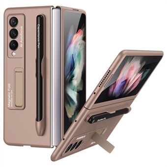 GKK Hard PC Folding Phone Case för Samsung Galaxy Z Fold3 5G, droppsäkert skyddsfodral med ultratunt stöd och pennfack