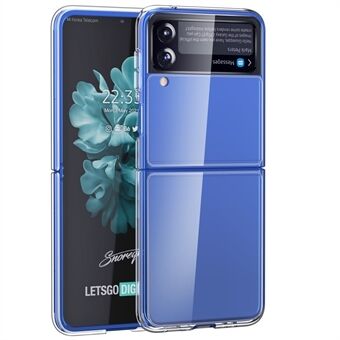 Genomskinligt telefonfodral för Samsung Galaxy Z Flip3 5G, hård PC stötdämpande baksida