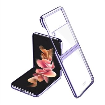 Coolt elektropläterat Close-Fit Flip PC hårt fodral Mobiltelefon Skyddsskal för Samsung Galaxy Z Flip3 5G