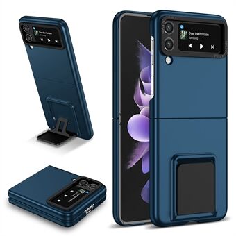 För Samsung Galaxy Z Flip3 5G Fodral Stötsäkert Flip Telefonfodral Hårt PC-fodral med stöd