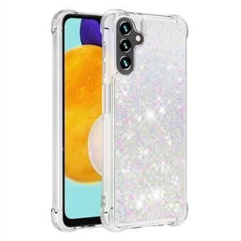 Quicksand Flödande Moving Glitter Flexibel TPU Stötsäkert sött telefonfodral för Samsung Galaxy A13 5G / A04s 4G (164,7 x 76,7 x 9,1 mm)