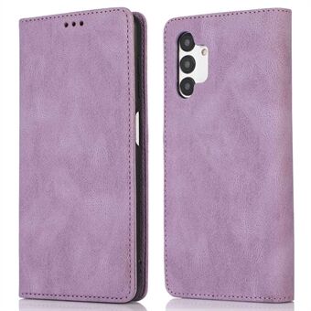 För Samsung Galaxy A13 5G magnetiskt automatiskt stängande telefonfodral PU- Stand Plånbok Folio Flip Telefonfodral
