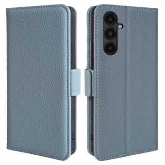 För Samsung Galaxy A13 5G Litchi Texture Telefon Plånboksfodral Stand Äkta koläderskal