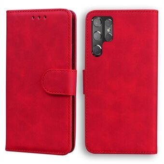Anti-drop telefonskydd i läder med Stand och plånbok för Samsung Galaxy S22 Ultra