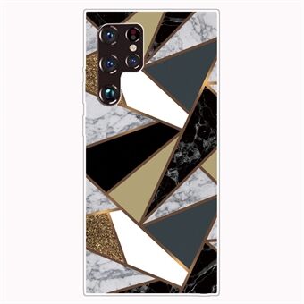 Marble Series Style A Marble Pattern Printing Anti-dropp flexibel TPU-telefonskal för Samsung Galaxy S22 Ultra 5G