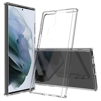 Hård akrylbaksida med TPU stötfångare Stötsäkert Anti-Drop-skyddande telefonfodral för Samsung Galaxy S22 Ultra 5G