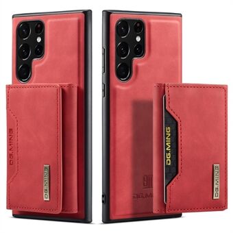 DG.MING M2-serien Anti-fall magnetiskt 2-i-1 plånboksfodral Stötsäkert telefonskydd Stöd för trådlös laddning för Samsung Galaxy S22 Ultra 5G