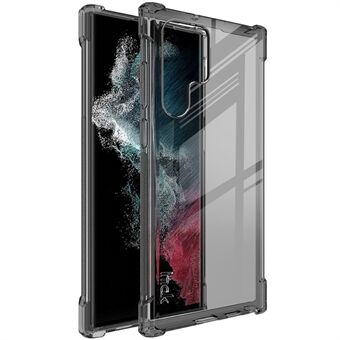 IMAK genomskinligt fodral för Samsung Galaxy S22 Ultra 5G, Airbag Drop Protective TPU Anti- Scratch Phone Cover med skärmskydd