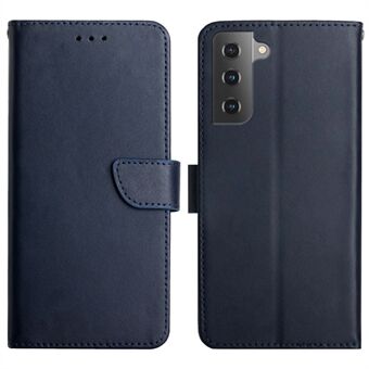 Nappa Texture Case Plånbok Anti-drop äkta läder skyddande telefonfodral med Stand för Samsung Galaxy S22 5G