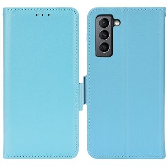 Stand Funktion Litchi Texture PU Läder Plånbok Telefonfodral Dubbel magnetisk stängning Flip Cover för Samsung Galaxy S22 5G
