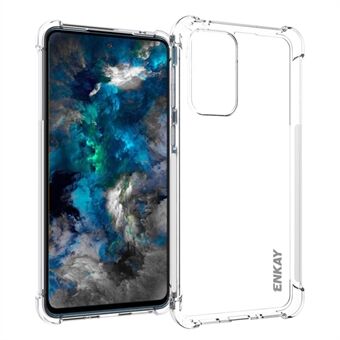 ENKAY HAT Prince Enhanced Four Corner Fall Protection Phone Case Anti-slip Edge Crystal TPU Cover Shell för Samsung Galaxy A33 5G