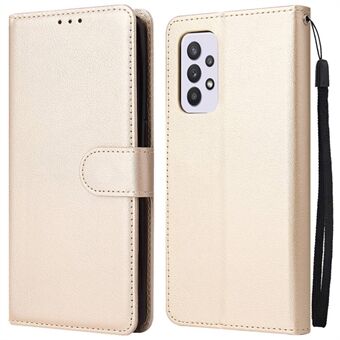 För Samsung Galaxy A33 5G hopfällbart Stand mobiltelefonfodral PU-läder + TPU-plånbok Stötsäkert skal