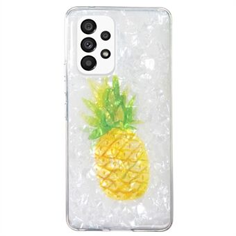 För Samsung Galaxy A33 5G IMD Marble Flower Cover Shell Mönster Mjuk TPU telefonfodral