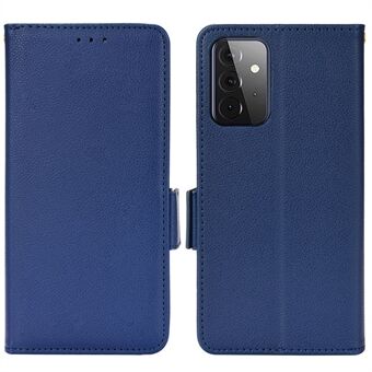 Litchi Texture Scratch telefonfodral PU-läder Folio Flip Plånboksfodral med Stand för Samsung Galaxy A53 5G