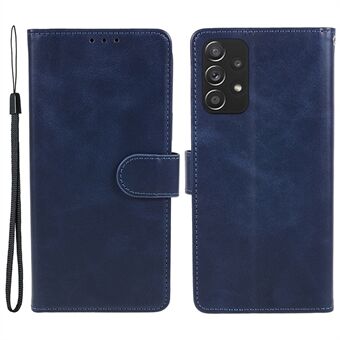 För Samsung Galaxy A53 5G Calf Texture Folding Stand Cover Läderplånbok Telefonfodral