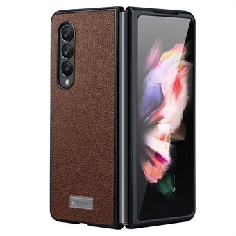 SULADA För Samsung Galaxy Z Fold4 5G Lyx-serien Litchi Texture Vikbart telefonfodral PU-läderbeläggning PC-skyddande telefonfodral