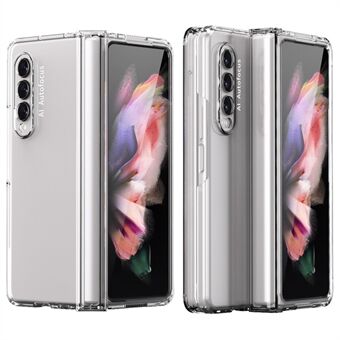 För Samsung Galaxy Z Fold4 5G Side Gångjärn Hårt PC-fodral Exakt utskärning Linsskydd Telefonskydd med härdat glasfilm