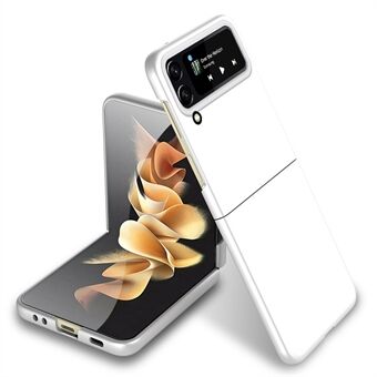 För Samsung Galaxy Z Flip4 5G Hårt PC-telefonfodral Gummibelagt Anti-fingeravtryck Anti- Scratch vändfodral