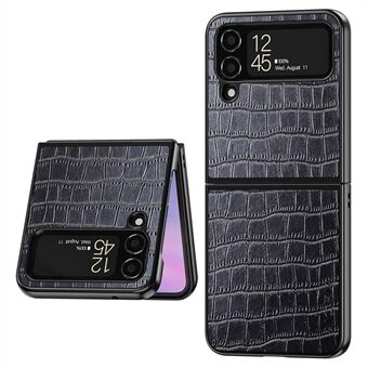 AIORIA för Samsung Galaxy Z Flip4 5G Crocodile Texture PU Läder + PC + TPU telefonfodral Slitstarkt skyddsfodral