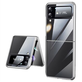 SULADA För Samsung Galaxy Z Flip4 5G Dazzle Series Elektroplering Transparent telefonfodral Hårt PC-vikbart skal
