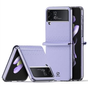 DUX DUCIS Bril-serien för Samsung Galaxy Z Flip4 5G Stötsäkert fodral Anti-fall Slim Phone Protector PU Läder + PC-telefonfodral